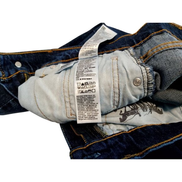 Levis 514 Straight Mens Jeans W28 L30 Dark Blue Denim - Picture 9 of 11